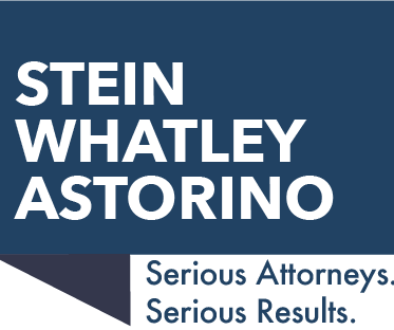 Stein Whatley Astorino footer logo which acts as a back to home link as well.