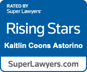 Rising stars super lawyer badge for Kaitlin Coons