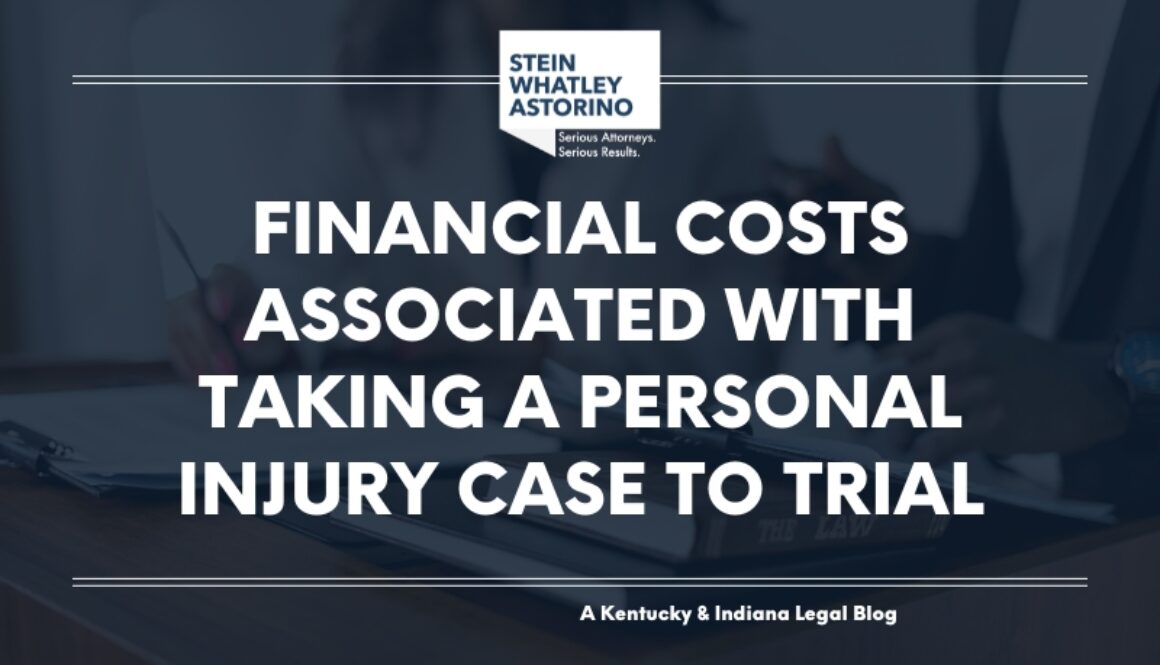 Financial Costs Associated with Taking a Personal Injury Case to Trial