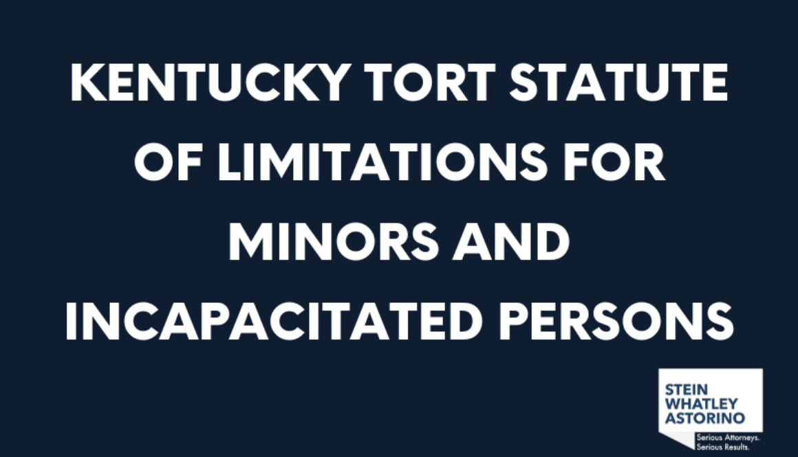 Kentucky Tort Statute of Limitations for Minors and Incapacitated Persons