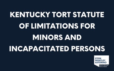 Kentucky Tort Statute of Limitations for Minors and Incapacitated Persons