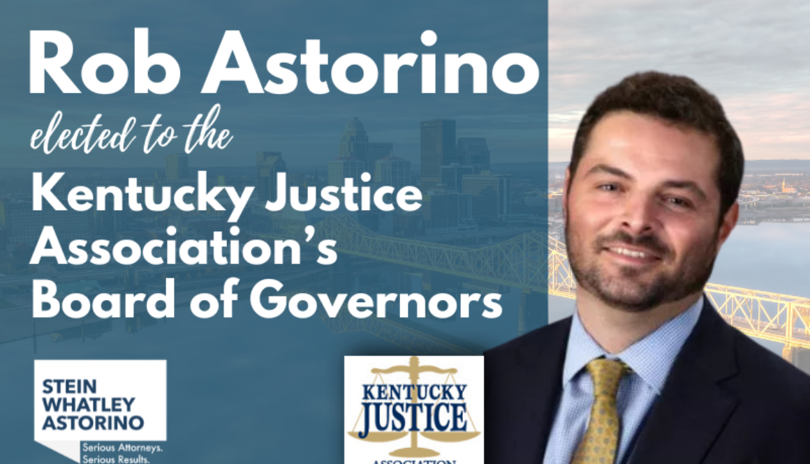 Rob Astorino elected to the Kentucky Justice Association's Board of Governors announcement