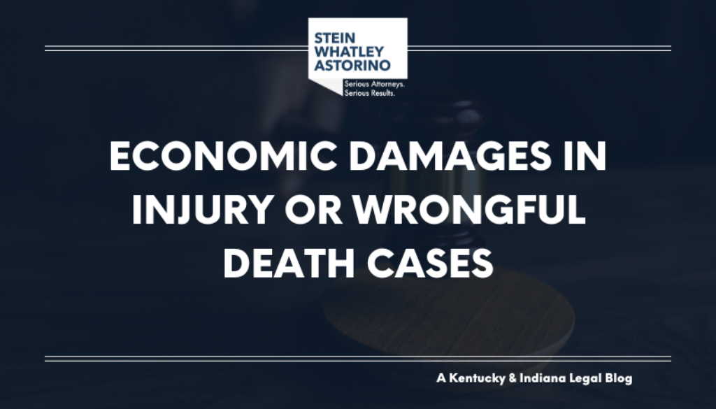 Economic Damages in Injury or Wrongful Death Cases blog banner